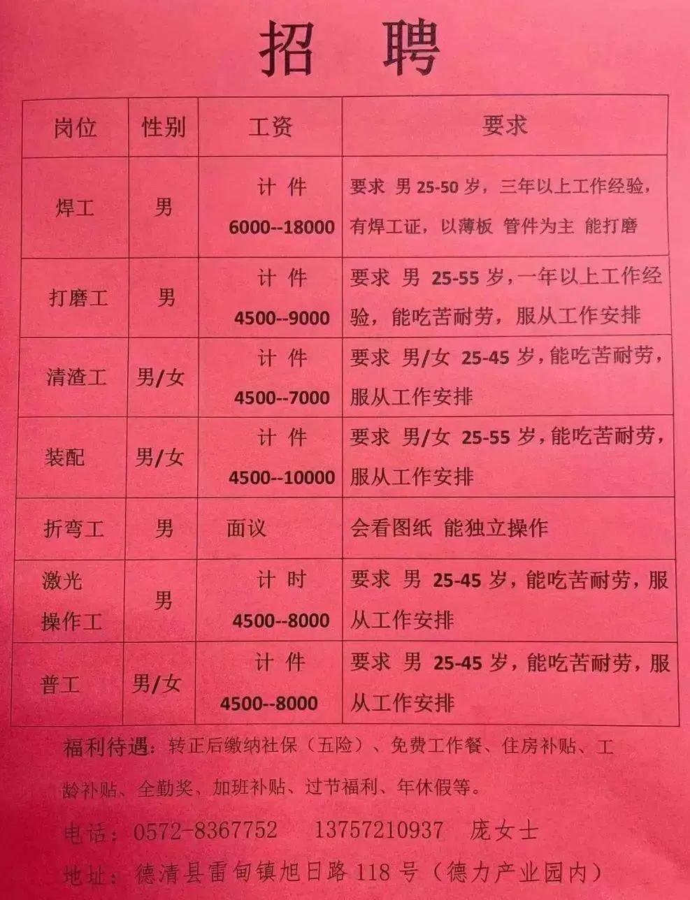 郭河村委会最新招聘启事